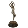 Art Deco bronze statue of a dancer - Sculptures by women - 