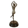 Staty i brons art deco av en dansare - skulpturer av kvinnor - 