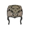  Black Baroque pouf and flower fabric - Baroque pouf - 