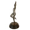 Art deco estatua de bronce de una bailarina - Esculturas de mujeres - 