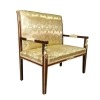 Empire Sofa Satin Golden Fabric - Empire Living Furniture