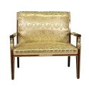 Empire Sofa Satin Golden Fabric - Empire Living Room Furniture