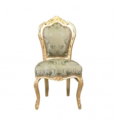 Green baroque chair