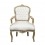 Armchair Louis XV white and gold