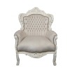  Barokki tuoli beige ja valkoinen - Nojatuoli barokki royal - 