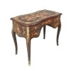 Louis XV desk with flowers, sideboard, chest of drawers, and style furniture - 