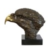 Bronze statue of an eagle's head