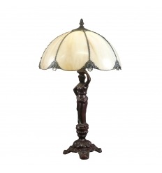 Tiffany lamp woman
