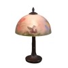 Tiffany style floral lamps with hand painted lampshade