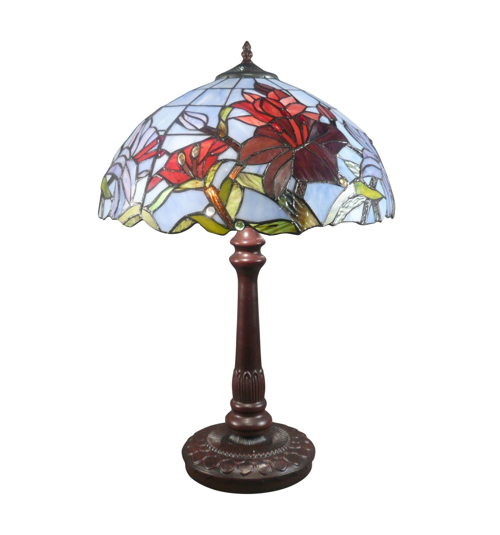 Lampada Tiffany Tulipani - di Apparecchi di illuminazione con vetrate  d'arte nuovo