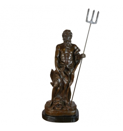 Bronzestatue von Poseidon - Skulpturen auf Mythologie - 