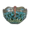 Aplique de pared Tiffany Montpellier - lámpara de pared de vidrio coloreado -