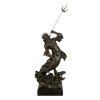 Statue de Neptune / Poséidon en bronze