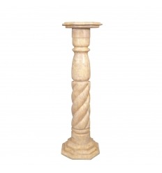 Columna de mármol beige