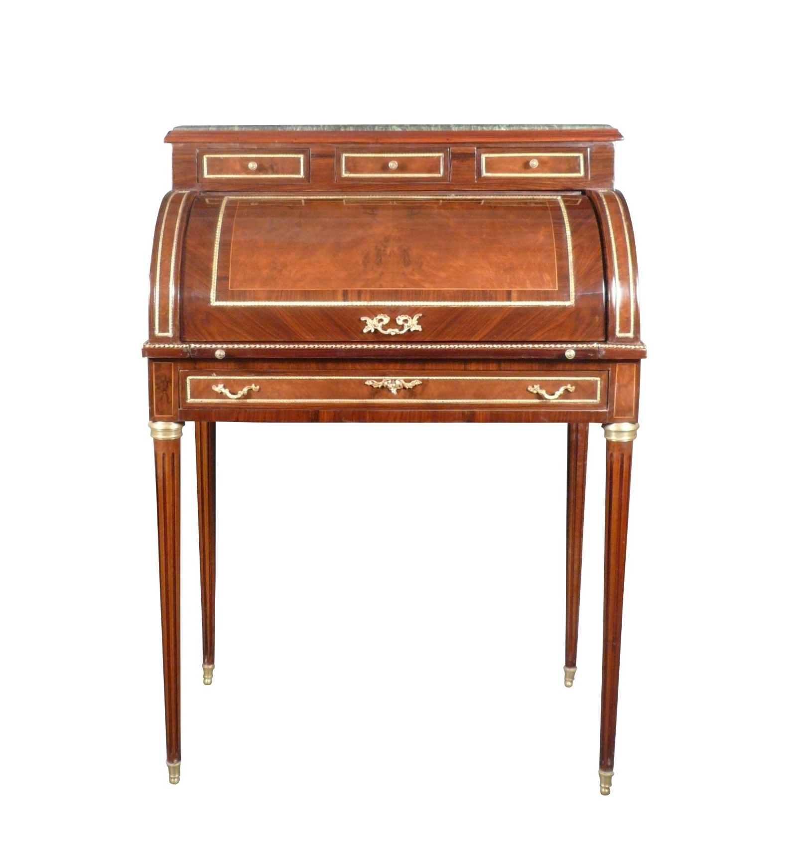 Louis Xvi Cylinder Desk Antique Style Furniture