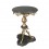 Pedestal style back from Egypt in bronze and black marble