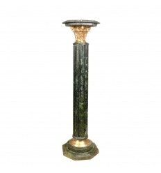 Green marble column