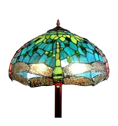 Golv lampa Tiffany Montpellier - glas golv lampor