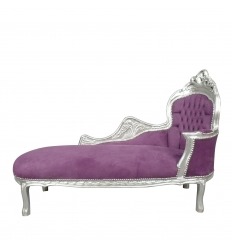 Chaise longue púrpura barroco