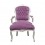 Purple Louis XV armchair