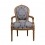Louis XVI armchair blue solid wood