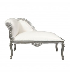 Louis XV Baroque white daybed