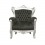 Baroque armchair black and silver child