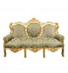 Sofá verde barroco
