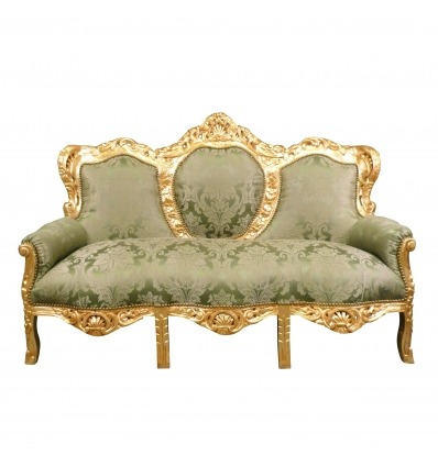 Зеленая софа барокко - Барокко диван