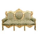 Zöld barokk kanapé - Barokk kanapé