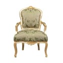 Зеленый стул Луи XV - Людовик XV кресло -