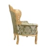  Barokk szék zöld - Fotel barokk királyi - 