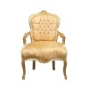  Стул Луи XV золото - Людовик XV кресло - 
