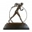 Bailarina con aro - Art Deco Bronze Sculpture