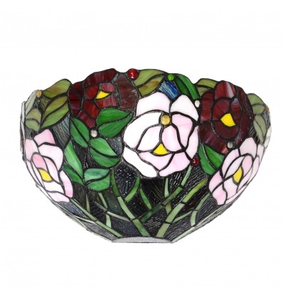 Anvende Tiffany med et blomstermotiv stil