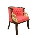 III. Napóleon stílus piros Birodalom szék