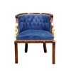 Napoleon III style blue Empire - furniture Empire Chair - 