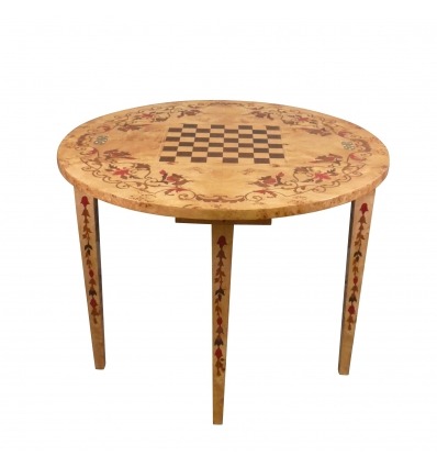 Louis XVI half-moon chess game table - Table
