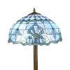  Lampada da terra Tiffany blu - Lampade da Terra Tiffany blu 