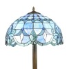  Stolní lampa Tiffany modrá - Stojací Lampy Tiffany - 