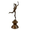 Posąg z brązu historię Merkurego lub Hermesa kierownica, mitologia - 