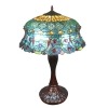  Lámpara de Tiffany con vidrieras de estilo rococó. - Lámpara Tiffany - Grande - 