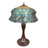  Lâmpada de Tiffany com um vitral em estilo rococó - Lampe Tiffany Grande - 