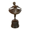 Statua in bronzo di un giovane ballerino - Sculture in stile art deco - 
