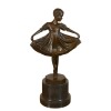 Statue en bronze d'une jeune danseuse - Sculptures art déco