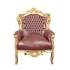 Barokki tuoli Brown - Nojatuoli barokki royal