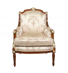 Louis XVI-Sessel aus Massivholz