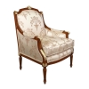  Lodewijk XVI fauteuil in stevige houten - Louis XVI-stoel - stoel - 