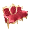 Madrid - barokke møbler røde barok sofa
