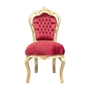 Barokní červené sametové židle levné